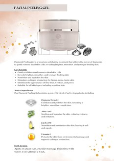 FF - Marketing & Advertisement - A4 Board - DIAMOND INFUSEDFACIAL PEELING GEL - 1 Pcs.